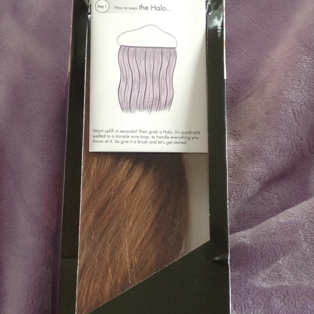 Halo Hair Extension NEVER WORN 16" Light Brown